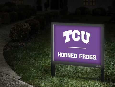 TCU Horned Frogs Purple Yardsy Sign
