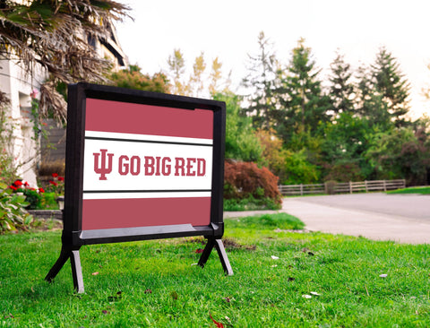 Indiana University Go Big Red Crimson Yardsy Sign