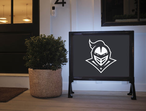UCF Knights White Mark Black Yardsy Sign
