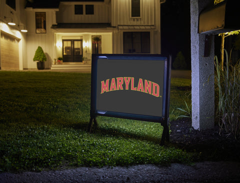Maryland Wordmark Black Yardsy Sign