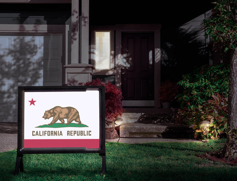 California State Flag Yardsy Sign