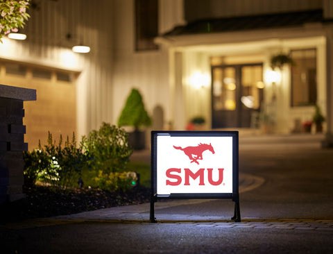 SMU Mustang Red Yardsy Sign