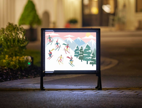 Ski Race Yardsy Sign