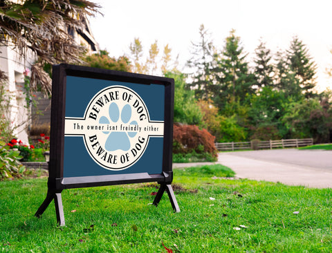 Beware Of Dog Yardsy Sign