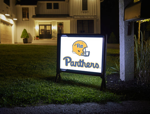 Pittsburgh Helmet Panthers White Yardsy Sign
