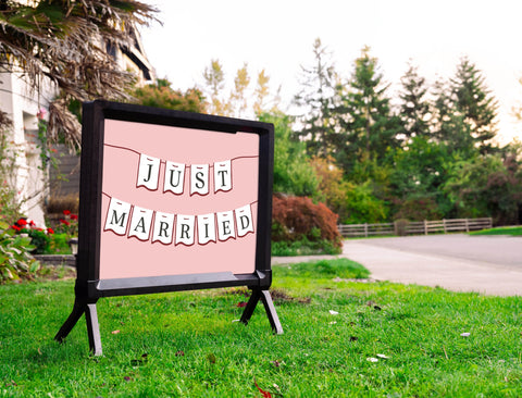 Just Married Yardsy Sign
