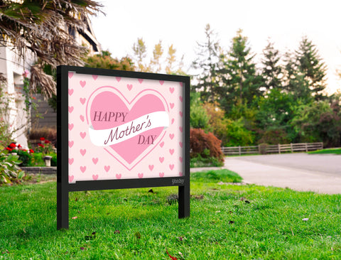 Happy Mother's Day Heart Yardsy Sign
