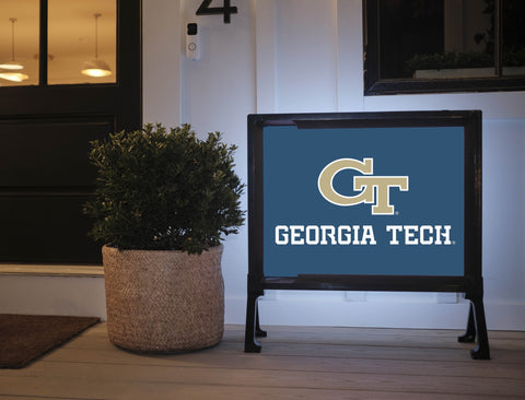 Georgia Tech Athletics Wordmark Navy Yardsy Sign