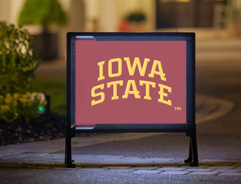 Iowa State Red Arc Yardsy Sign
