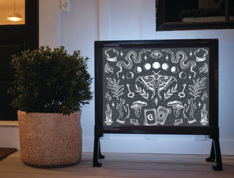 Witchy Halloween Seance Yardsy Sign