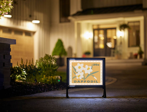Daffodil Flower Stamp Yardsy Sign
