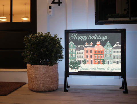 Happy Holidays, From Our Home To Yours Yardsy Sign