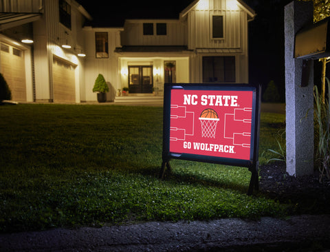 NC State Basketball Yardsy Sign