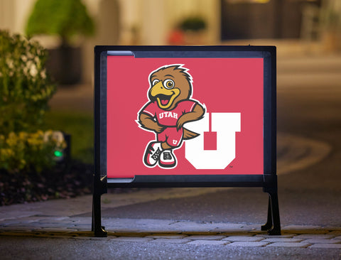 Swoop University of Utah Red Yardsy Sign