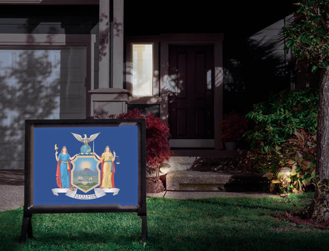 New York State Flag Yardsy Sign