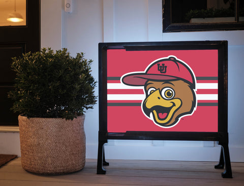 Utah Swoop Red Stripes Yardsy Sign