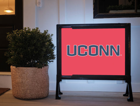 UConn Color Block Yardsy Sign