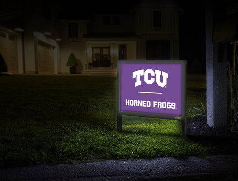 TCU Horned Frogs Purple Yardsy Sign