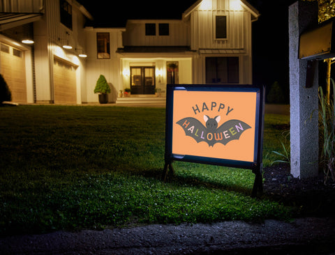 Happy Halloween Bat Yardsy Sign