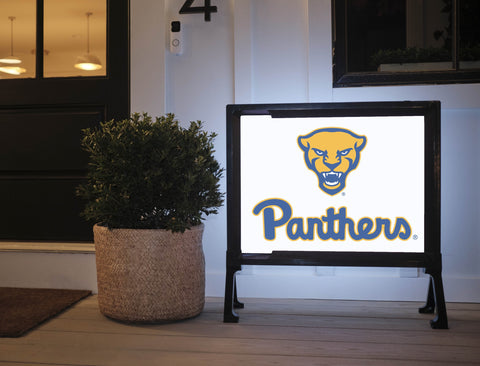 Pittsburgh Pitt Panthers White Yardsy Sign