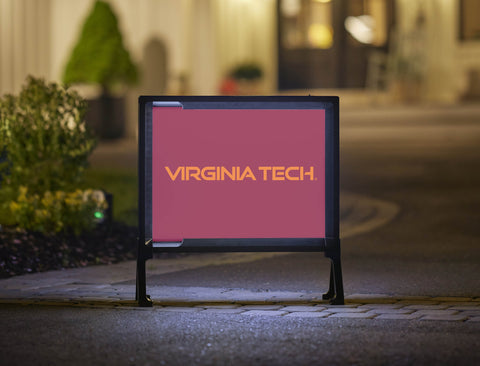 Virginia Tech Wordmark Maroon Yardsy Sign