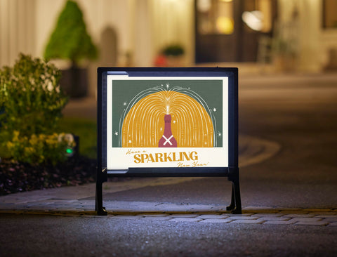 Have a Sparkling New Year Yardsy Sign