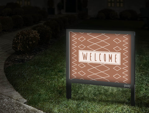 Moroccan Welcome Yardsy Sign