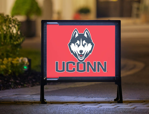 UConn Huskies Color Block Yardsy Sign