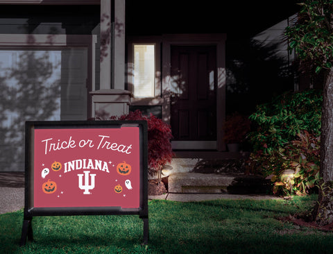 Indiana University Halloween Trick Or Treat Yardsy Sign