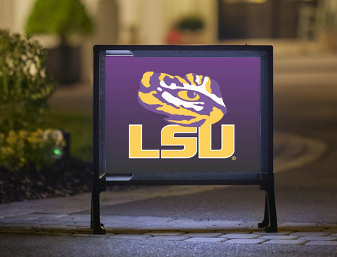 LSU Tiger Eye Purple Yardsy Sign
