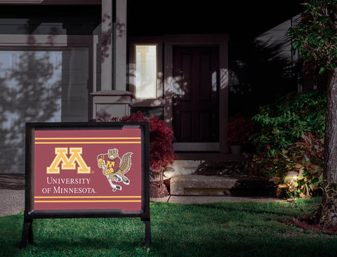 Minnesota M Goldy Hockey Maroon Yardsy Sign