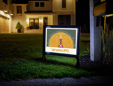 Have a Sparkling New Year Yardsy Sign