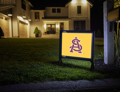 Arizona State AS Baseball Gold Yardsy Sign
