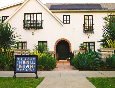 Hanukkah Lettering Yardsy Sign