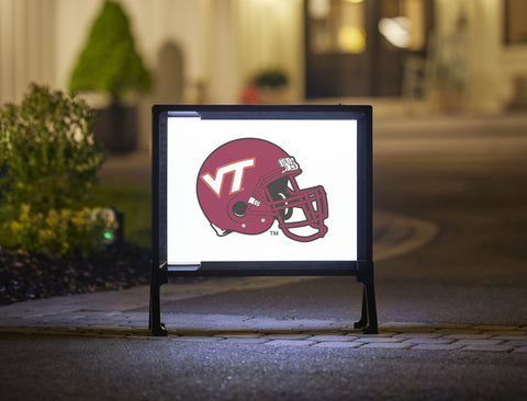 Virginia Tech Helmet Mark White Yardsy Sign