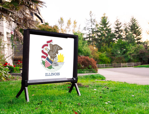 Illinois State Flag Yardsy Sign