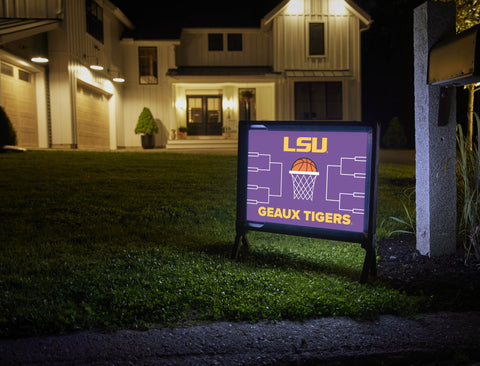 LSU Basketball Yardsy Sign