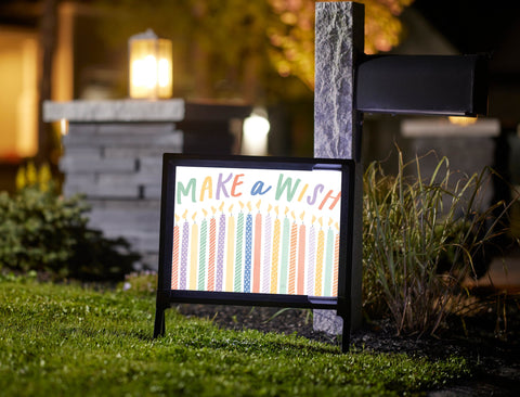 Wishing Birthday Yardsy Sign