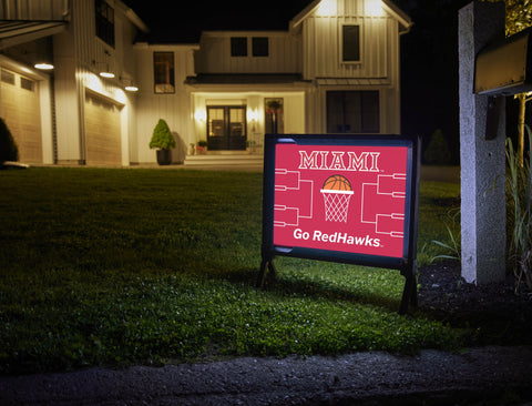 Miami Ohio Basketball Yardsy Sign