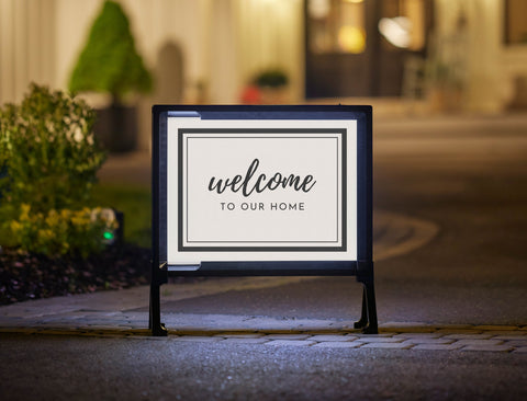 Welcome To Our Home Yardsy Sign