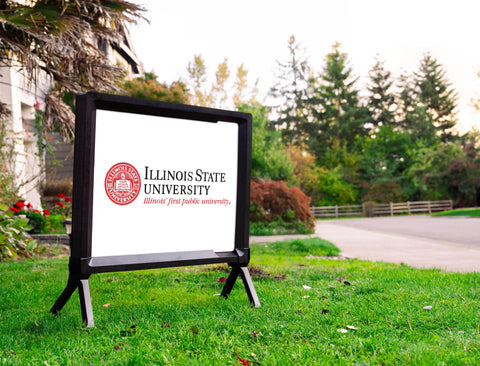 Illinois State University White Yardsy Sign