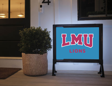 LMU Lions Mark Blue Yardsy Sign