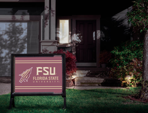 Florida State Spear FSU Garnet Yardsy Sign