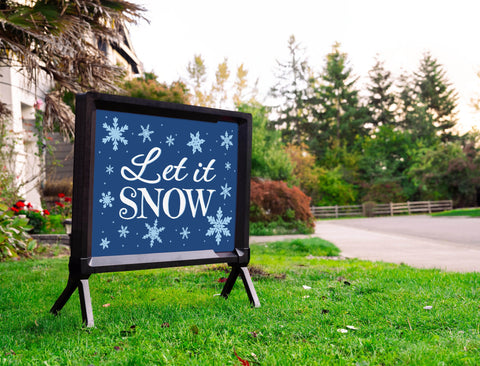 Let It Snow Yardsy Sign
