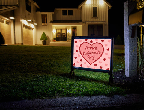 Happy Valentine's Day Heart Yardsy Sign