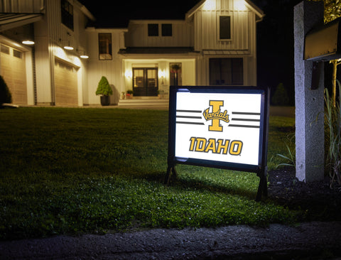 University of Idaho I Vandals White Yardsy Sign