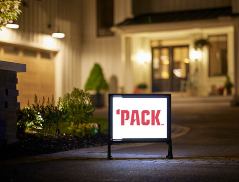 NC State Pack White Yardsy Sign