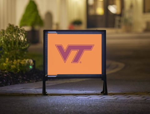 Virginia Tech VT Athletics Mark Orange Yardsy Sign