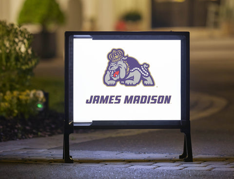 James Madison Duke White Yardsy Sign