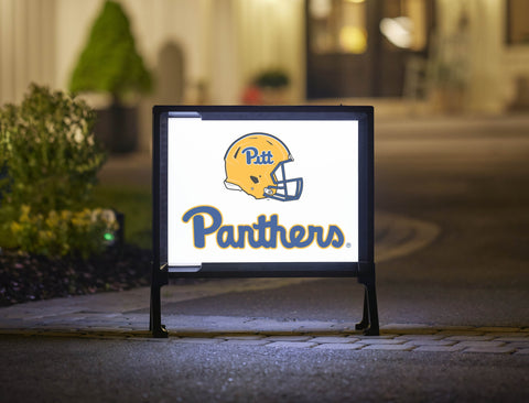 Pittsburgh Helmet Panthers White Yardsy Sign